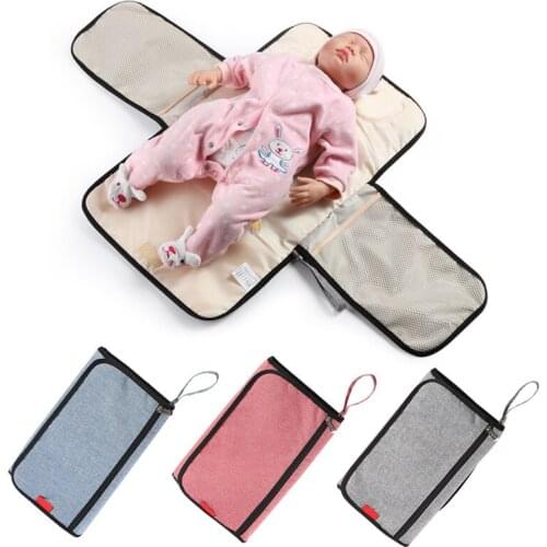 Multi Function Waterproof Portable Baby Foldable Waterproof Diaper Chaning Pad infant Baby Travel Folding Mat Baby Care Product