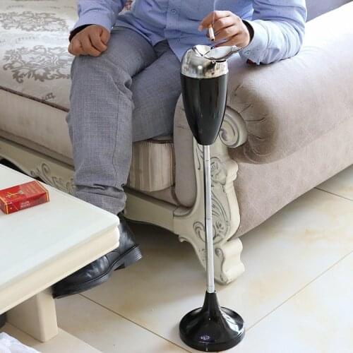 Stainless Steel Telescopic Ashtray Floor Standing Ash Tray 58cm to 90cm Ashtray Portable Windproof Ashtray Smoking Accessorie