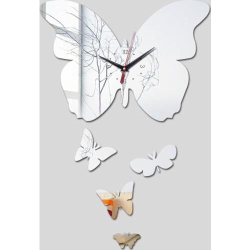 2019 new sale quartz modern acrylic mirror wall stickers needle 3d diy clock clocks reloj de pared horloge watch