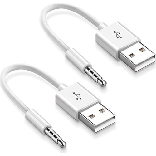 New Arrival USB Data Sync Power USB 3.5mm Male AUX Plug to USB Male Adapter Charger USBs For Apple iPod 3 4 5 6 7 Gen Useful