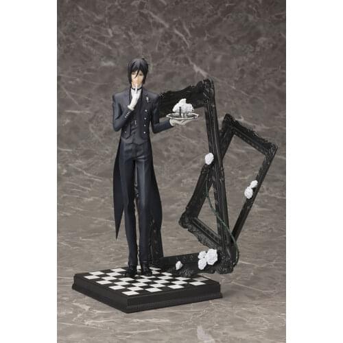 25cm Latest Black Butler Kuroshitsuji Sebastian Game Anime Action Figure PVC Toy