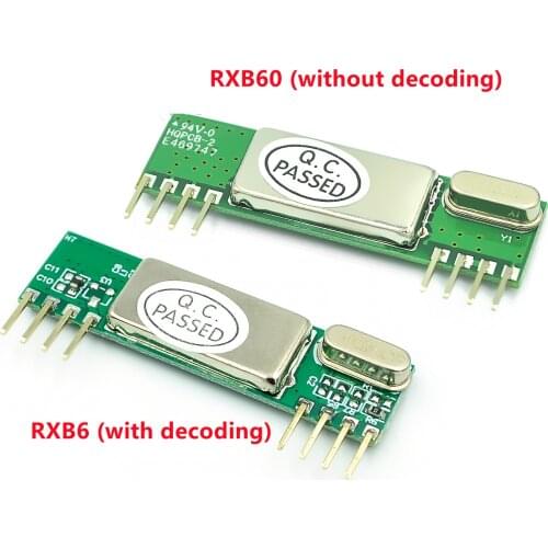 RXB6 433Mhz Superheterodyne Wireless Receiver Module
