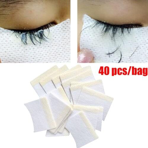 Woman Disposable False Eyelashes Cotton Pads Eyelashes Extension Removing Under Eye Pads White Antistimulation Eye Makeup Tools