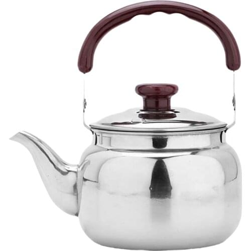 0.5/0.75/1L Stainless Steel Tea Kettle Boiled Teapot Stove Top Water Kettle Durable Coffee Cold Water Pot For Kitchen Camping