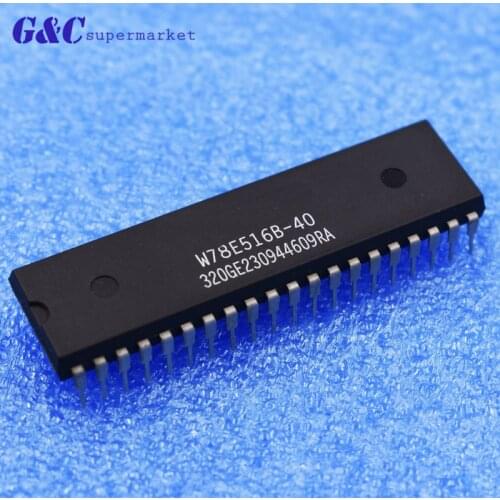 1PCS 8-BIT MICROCONTROLLER IC W78E516B-40 78E516B 40PINS diy electronics