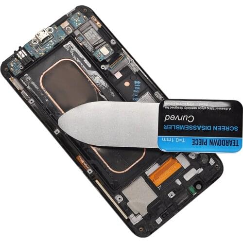 1 Piece Mobile Phone Curved LCD Screen Spudger Opening Pry Card Tools Ultra Thin Flexible Mobile Phone Disassemble Steel Metal