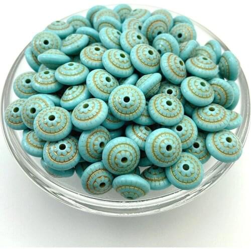 10x14mm Acrylic Beads Beads For Jewelry Making Bracelet Necklace Vintage Blue Special-shaped Acrylic Beads Accessories