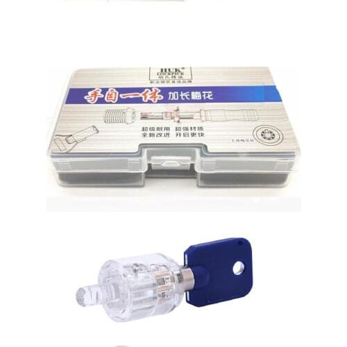 3pcs Tubular Tool 7.0mm,7.5mm,7.8mm with Transparent Tubular Lock,Professional Locksmith Pick Tools