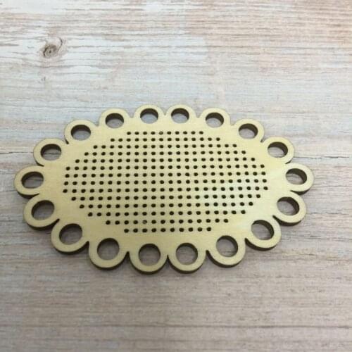 50pcs laser cut wood diy craft cross stitch