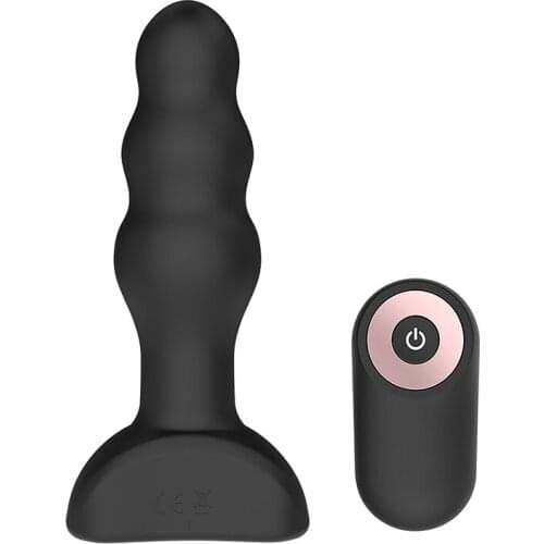 Remote control anal plug retractable vibrator vagina prostate massager back bead vibration silicone butt plug sex toys to play