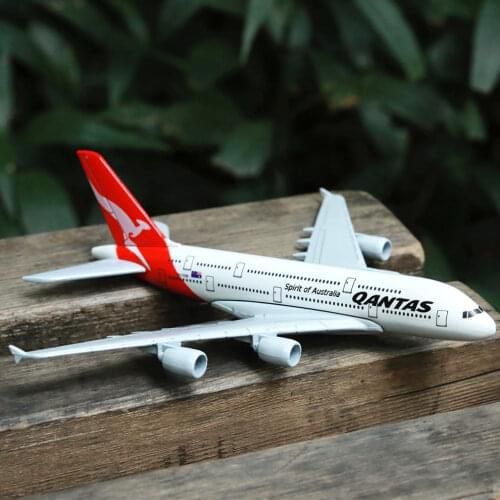 Australian QANTAS Airlines Airbus A380 Aircraft Model 6" Metal Airplane Diecast Mini Moto Collection Eduactional Toys