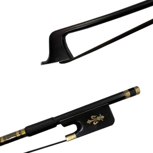Free shipping 3pc new black Carbon fiber viola bow black horse hair