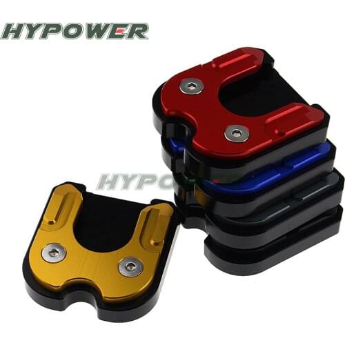 Free shipping Motorcycle Side Stand Pad Plate Kickstand Enlarger Support Extension For MOTO GUZZI 750 V7 SPECIAL - STONE