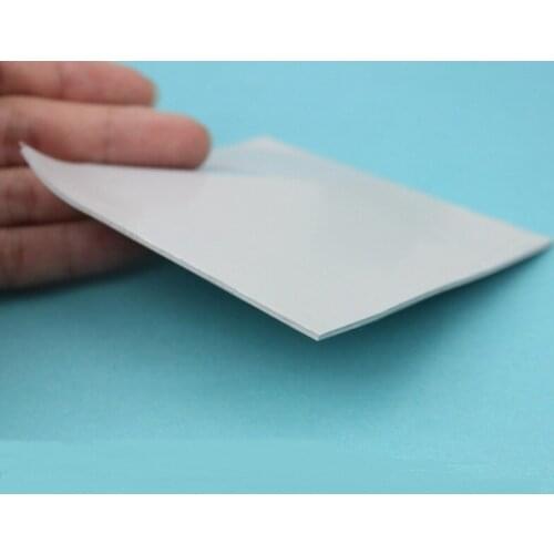 Gdstime 200 pcs 100x100x0.5mm CPU GPU Heatsink Laptop Cooling Silicone Thermal Pad 100mm x 0.5mm Conductive Pad White