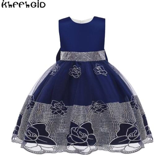 3-10-year-old girl with ballet short skirt wedding dress evening dress Christmas party dress new embroidered elegant girls dres