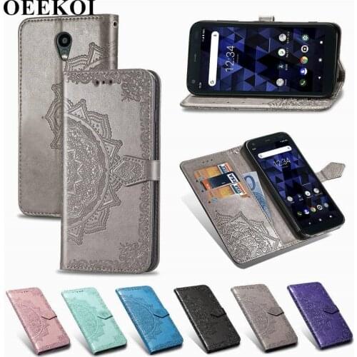 OEEKOL Datura Flower Flip Cover Leather Case for Kyocera Digno BX