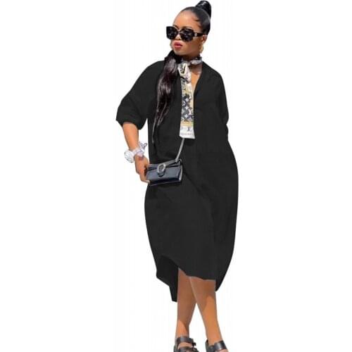 LSFJLYDLYQW Fashionable Shirt Dresses