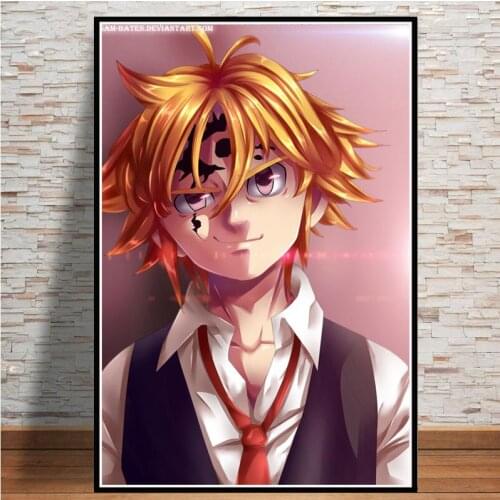 Modular Poster Modern The Seven Deadly Sins HD Printed Wall Art Japan Anime Canvas Picture Painting Home Decor Frame Living Room
