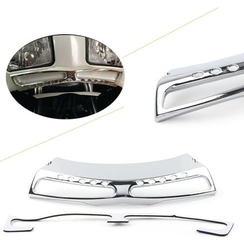 Gold Wing GL 1800 Motorcycle Headlight Lower Grill Trim For Honda Goldwing GL1800 2001-2011 Chrome Decoration Parts