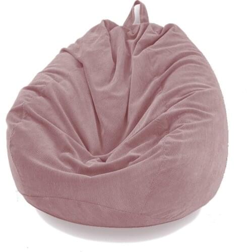 New Soft Curdoroy Bean Bag Cover Lazy BeanBag Without Filler Couch Cover Tatami