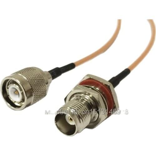 New TNC Male Plug Switch TNC Female Jack bulkhead pigtail cable RG316 Wholesale Fast Ship 15CM 6" Adapter