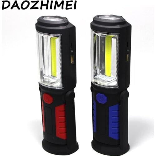 New Multifunction USB Charging LED Flashlight,Outdoor Work Stand Light Magnetic+HOOK +Mobile Power For Your Phone Torch Lamp