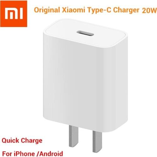 Original Xiaomi Type-C Charger 20W Quick Charge USB-C Charger For iPhone 12 Pro Max Mini 11 QC 3.0 Wall Phone Charger