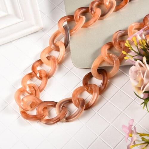 60cm Detachable Replacement Shoulder Strap Bag Acrylic Resin Handbag Chain Strap Bands Bag Necklace Accessories