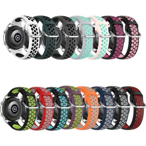 22mm Silicone Watchband for Samsung Galaxy Watch 3 45mm R850 for Huami Amazfit Pace for LG W100 W110 W150 Watch Bands