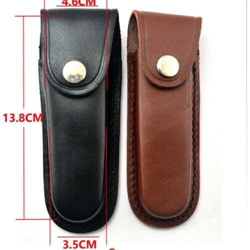 Fold Knife Tool Flashlight Belt Loop Case Holder Leather Sheath Holster Pouch Bag Pocket Hunt Camp Outdoor Carry Multi Gear
