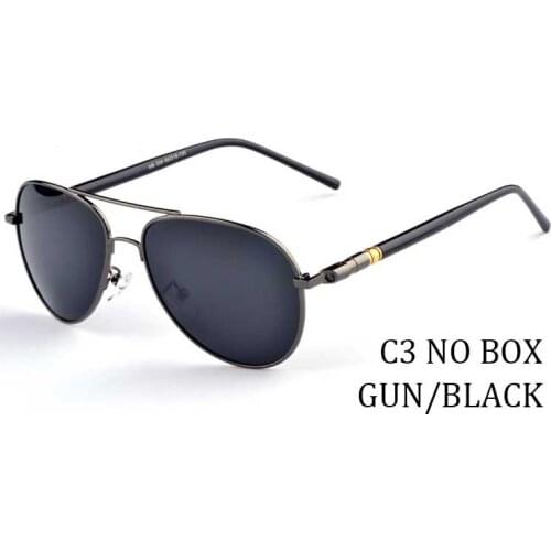 Polarized Mens Sunglasses Retro Classic Glasses Brand Casual UV400 Protective Metal Frame Sunglasses