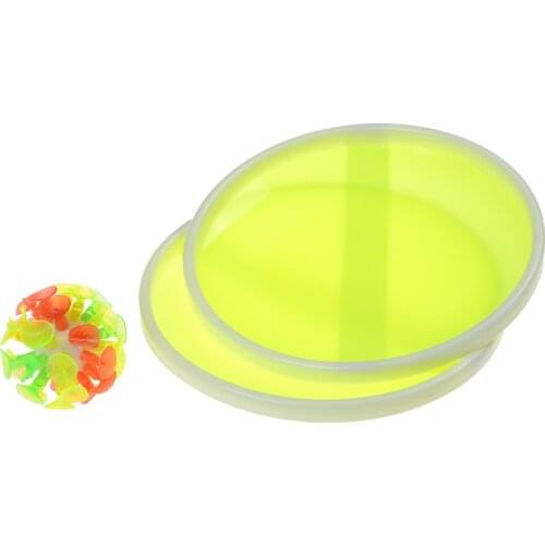 Outdoor family Activity Game Funny Sticky Ball Game with 32 Suction Cup 2 Round Bats