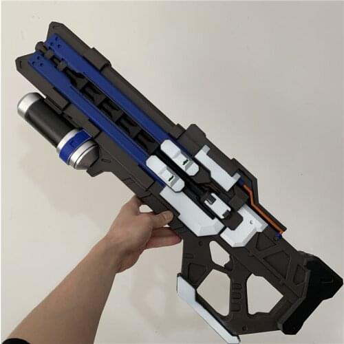 1:1 Huge Rifle Gun Model Weapon Cosplay Game OW D.va Soldier 76 Outdoor Shootout Cos Halloween Props Safe PU Heavy 68cm
