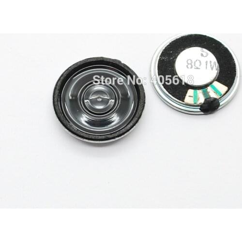 2pcs 1W 8 Ohm 8R Magentic Type Round Metal Shell Speaker Horn dia 23mm thickness 6mm for DVD