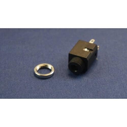 10pcs Screw Vertical Phone Jack 3.5mm 4 pin stereo audio socket for 3 poles earphone plug through hole DC30V 0.5A with switch