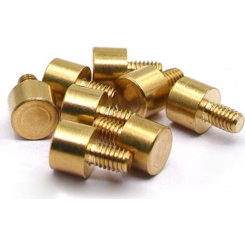 4PCS Brass Screw Cylindrical head Bolts Round head Screws M3 M4