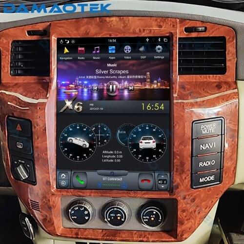 DamaoTek Android 9.0 4G 32G 12.1'' Tesla Style CarAuto Radio Multimedia Player Stereo For NISSAN PATROL 5 Y61 Carplay DSP GPS