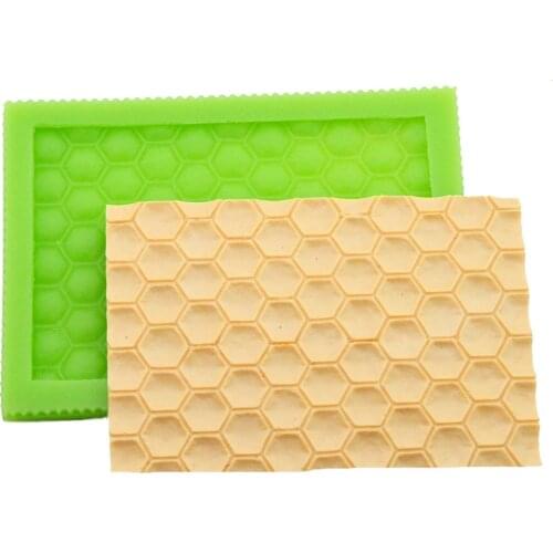 Honeycomb Pattern Silicone Mould Fondant Cake Border Decorative Cake Mold Baking Tools DIY Handmade Soap Mould