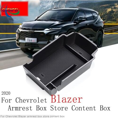 For Chevrolet Blazer 2020 Car Armrest Box Storage Plus Layer Storage Box Interior Modification Accessories