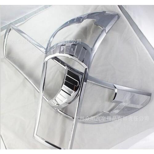 Headlight headlamp decorative sequins Chrome Head light Cover Trim For Toyota HILUX REVO 2015-2018 Head Lamps cover