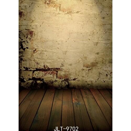 Wooden Floor Backdrop White Brick Wall Photography Backdrops Computer Printed Backgrounds for Photo Studio Baby Shower Vinyl