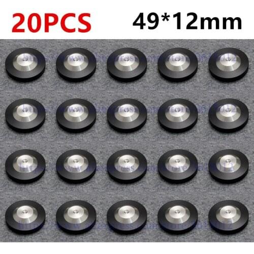 20PCS/lot Preamp DAC LP CD Mat Floor Base 49mm*12mm 304 Stainless Steel Graphite Speaker AMP Isolation Spike Pad HIFI AUDIO DIY