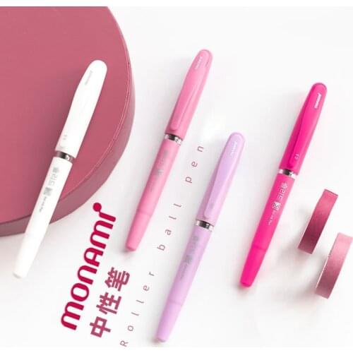 Simple Style Beautiful Bright Color Gel Pen Black Ink 0.5mm Cute Stationery School Office Supplies