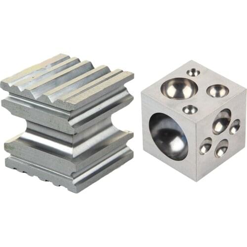Square Dapping Block for Shaping Texturizing Steel Metal Jewelry Dapping Doming Punch