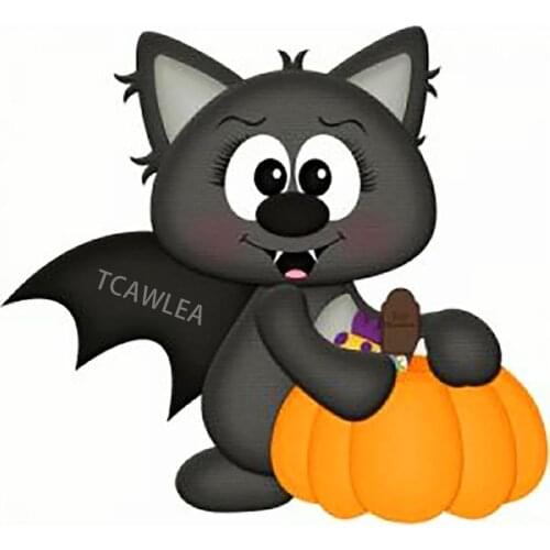 Lovely Bat Pumpkin Metal Cutting Dies Halloween for DIY Craft Scrapbooking Cards Decorative