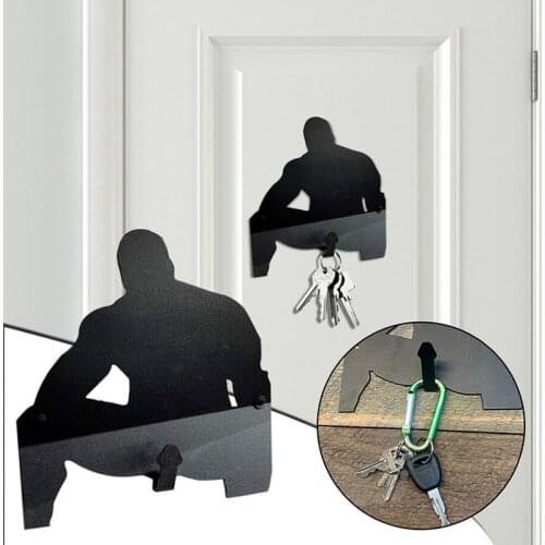 Metal Barry Wood Key Holder Hook Adult Funny Creative Wall Hanging Bedroom Door Key Hanging Decoration Key Holder Hanger
