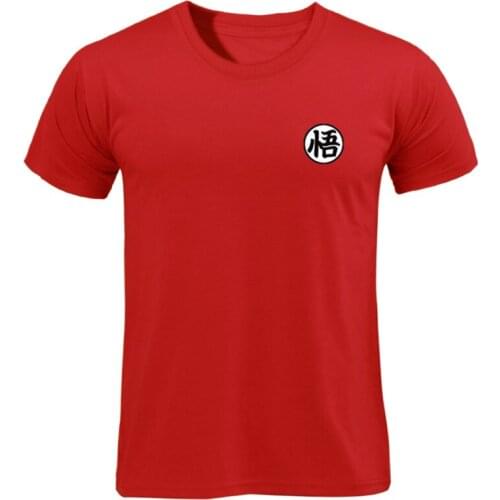 Summer new high-quality men shirts cotton printed short sleeve mens T-shirt sleeve O collar T-shirt mens brand of red black