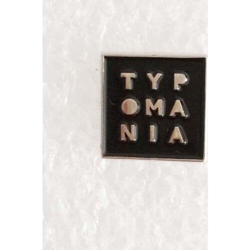 Custom 15mm TYP OMA NIA Black Enamel Pin