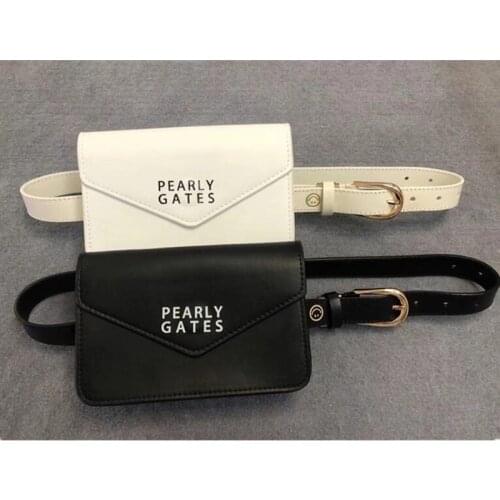 The original single PG golf clothing lady leather belt purse leather mobile phone range finder bag