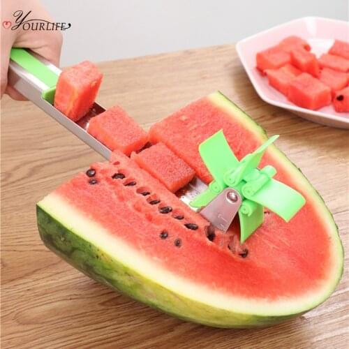 OYOURLIFE Creative Stainless Steel Watermelon Slicer Windmill Watermelon Cutter Multi-function Fruit Cutter Kitchen Gadgets